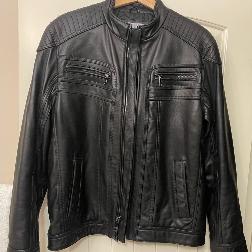 Marc New York Leather quilted jacket